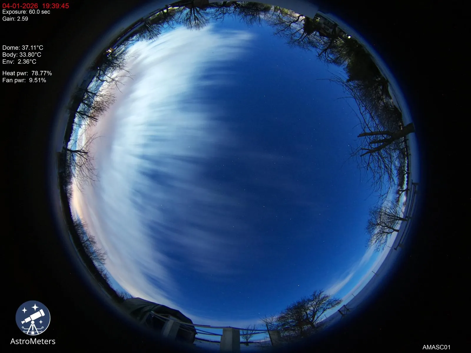 Allsky frame from AMASC01